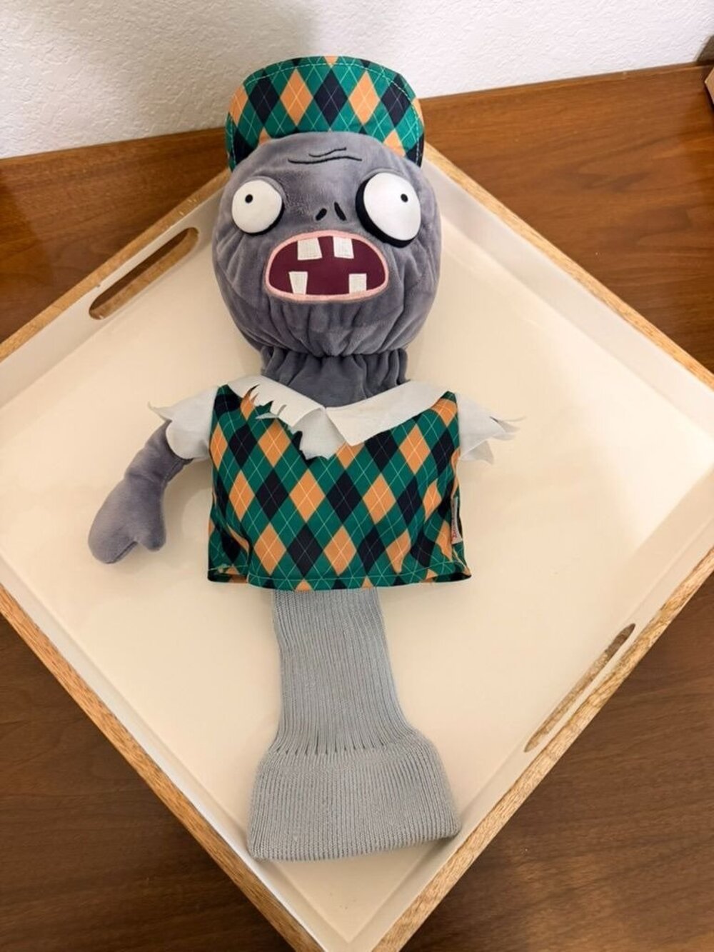 RARE Daphne’s Zombie Golf Driver Headcover Plush Argyle Jacket Hat Spooky Cute